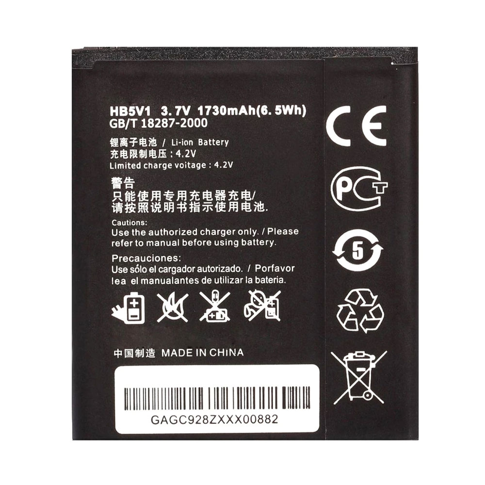 1-8 باتری موبایل مدل HB5V1 با ظرفیت 1730mAh مناسب برای گوشی موبایل هوآوی Y500 (اصل) - Image 1