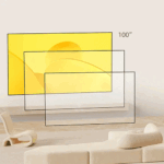 پرده پروژکتور قابل حمل Wanbo Fresnel projector screen (m) - تصویر 2