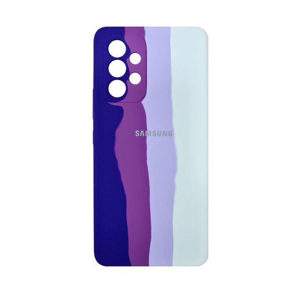 قاب گوشی Galaxy A33 سامسونگ سیلیکونی پاک کنی اورجینال آبرنگی رنگین کمانی