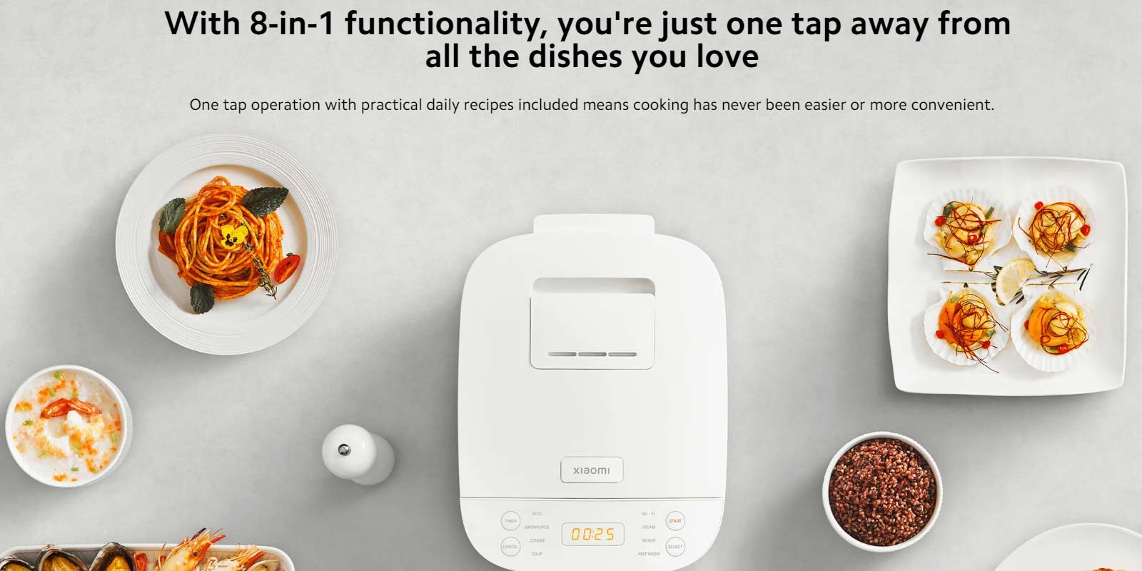 پلوپز چندکاره هوشمند شیائومی مدل Xiaomi Smart Multifunctional Rice Cooker MFB120A - 1