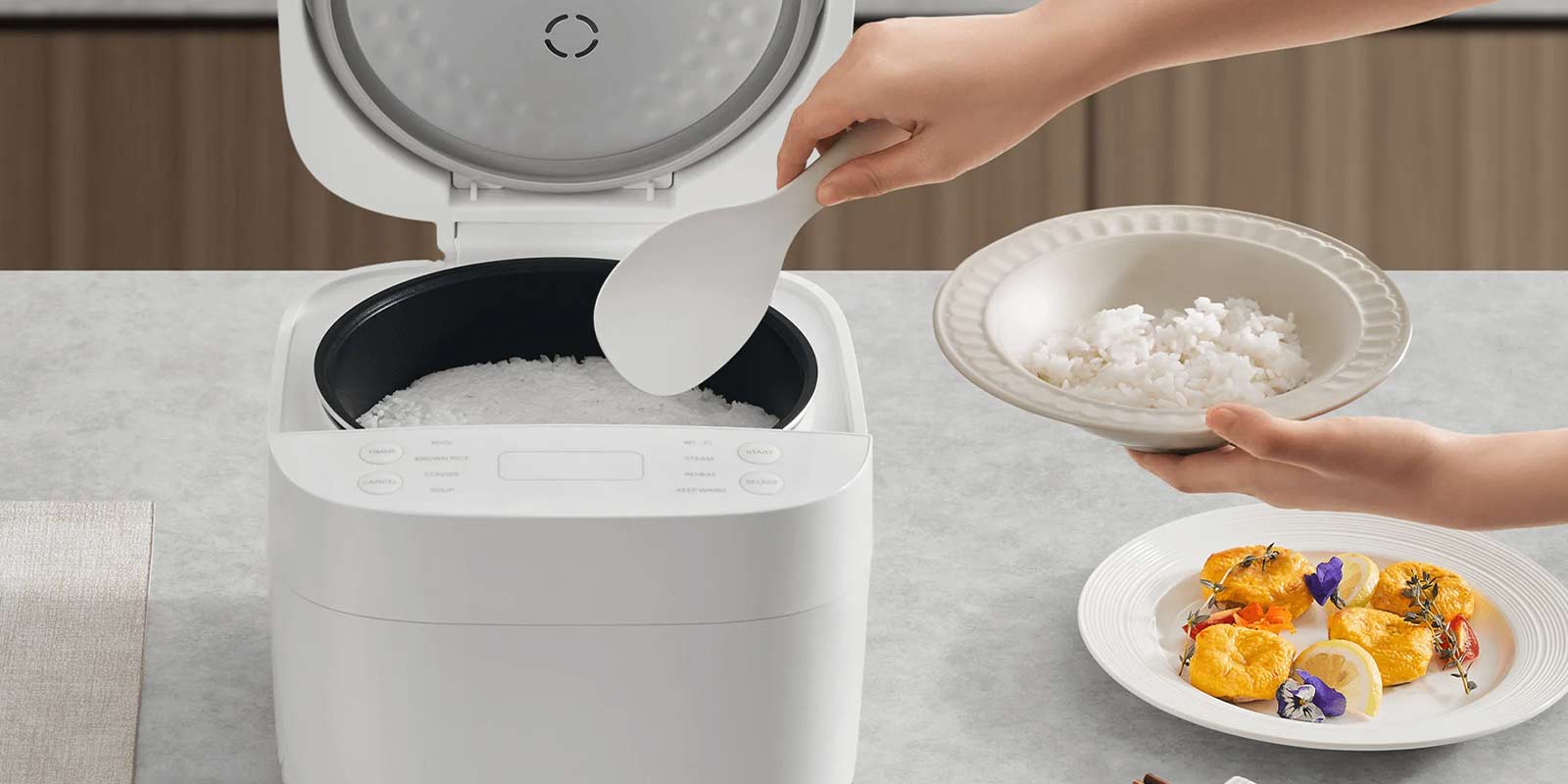 پلوپز چندکاره هوشمند شیائومی مدل Xiaomi Smart Multifunctional Rice Cooker MFB120A - 1